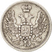 Russia, 10 Kopeks, Grivennik, 1855, Saint-Petersburg, BB, Argento, KM:164.1