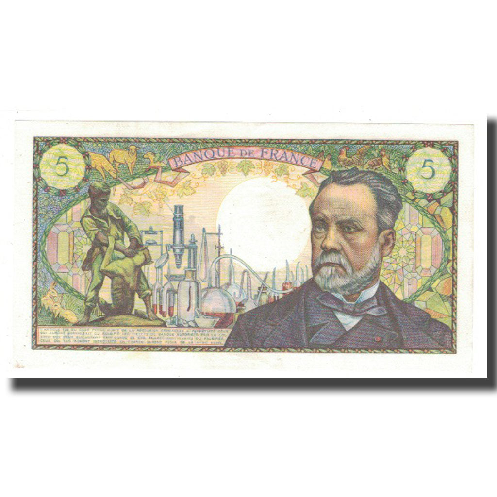 Francia, 5 Francs, Pasteur, 1968, 1968-08-01, MBC, Fayette:61.8, KM:146b