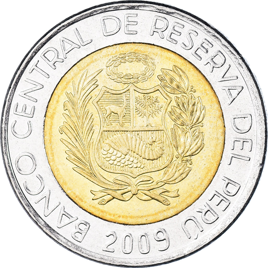 Moneda, Perú, 5 Nuevos Soles, 2009