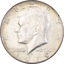Coin, United States, Half Dollar, 1969