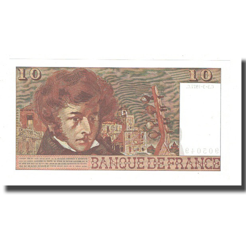 Frankreich, 10 Francs, Berlioz, 1977, 1977-03-03, UNZ, Fayette:63.21, KM:150c