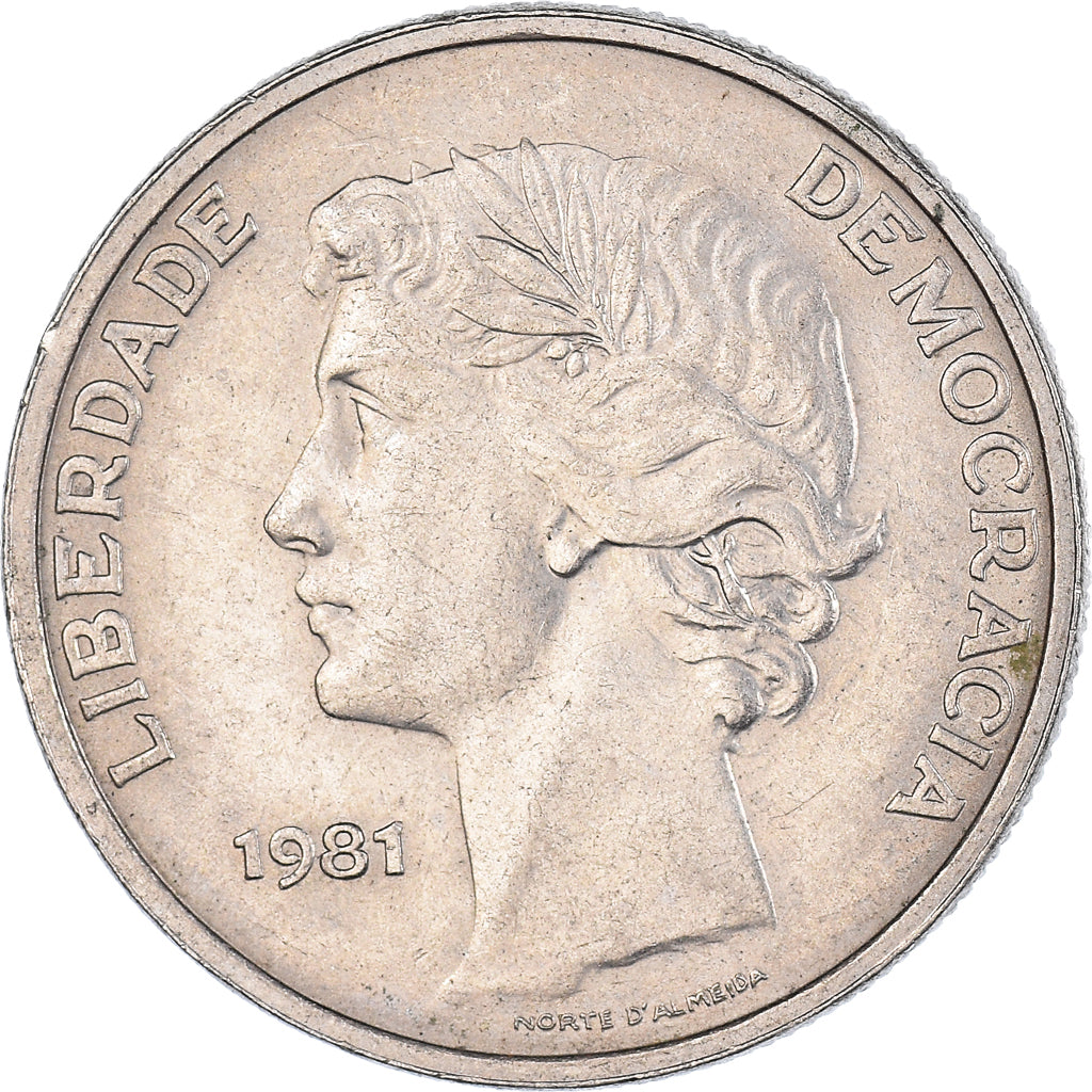 Moneta, Portogallo, 25 Escudos, 1981