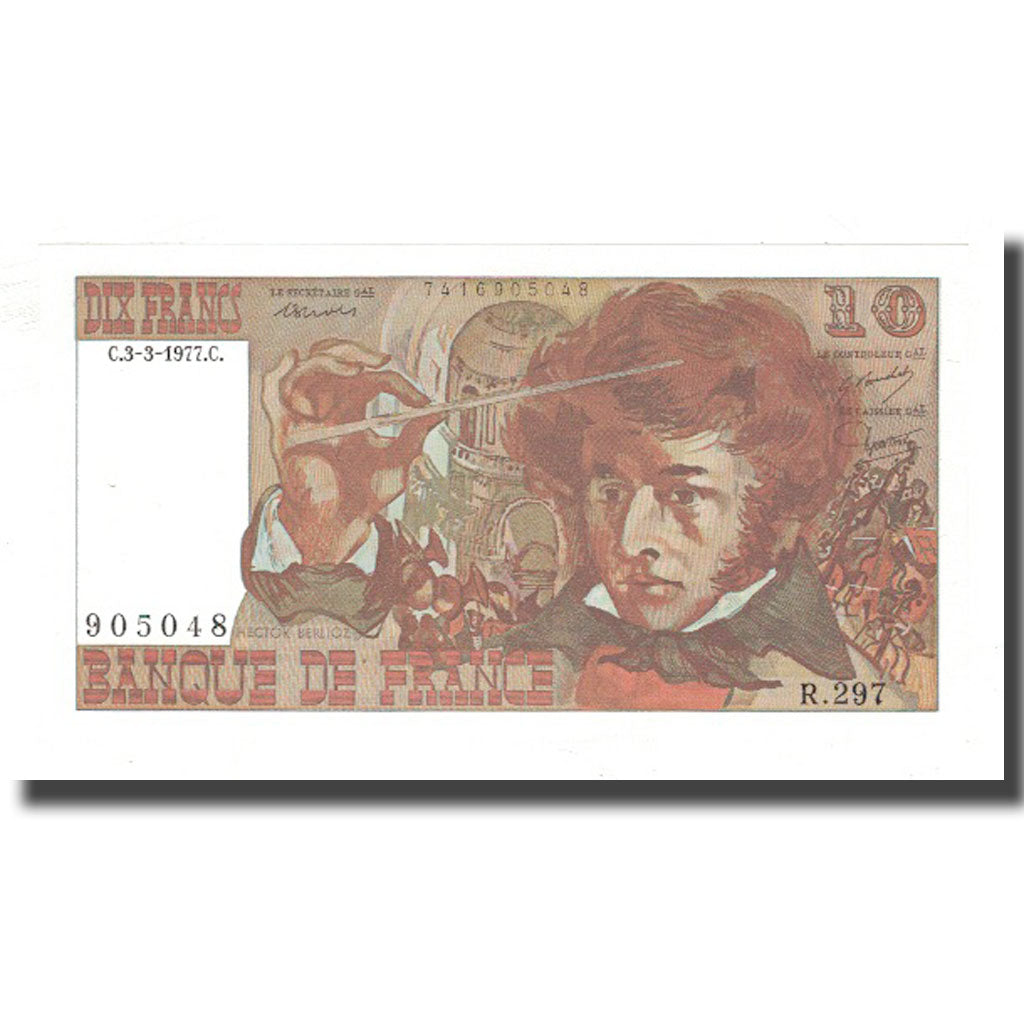 France, 10 Francs, Berlioz, 1977, 1977-03-03, NEUF, Fayette:63.21, KM:150c
