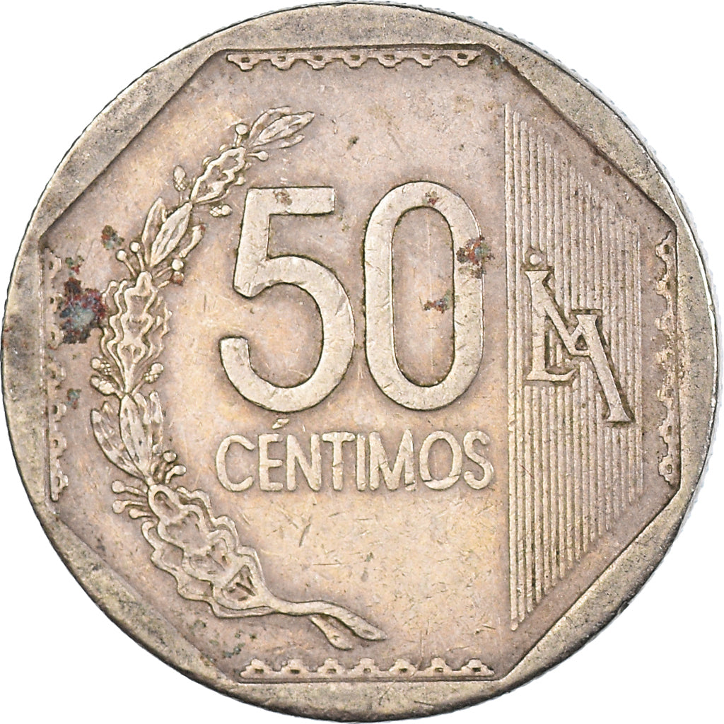 Münze, Peru, 50 Centimos, 2006