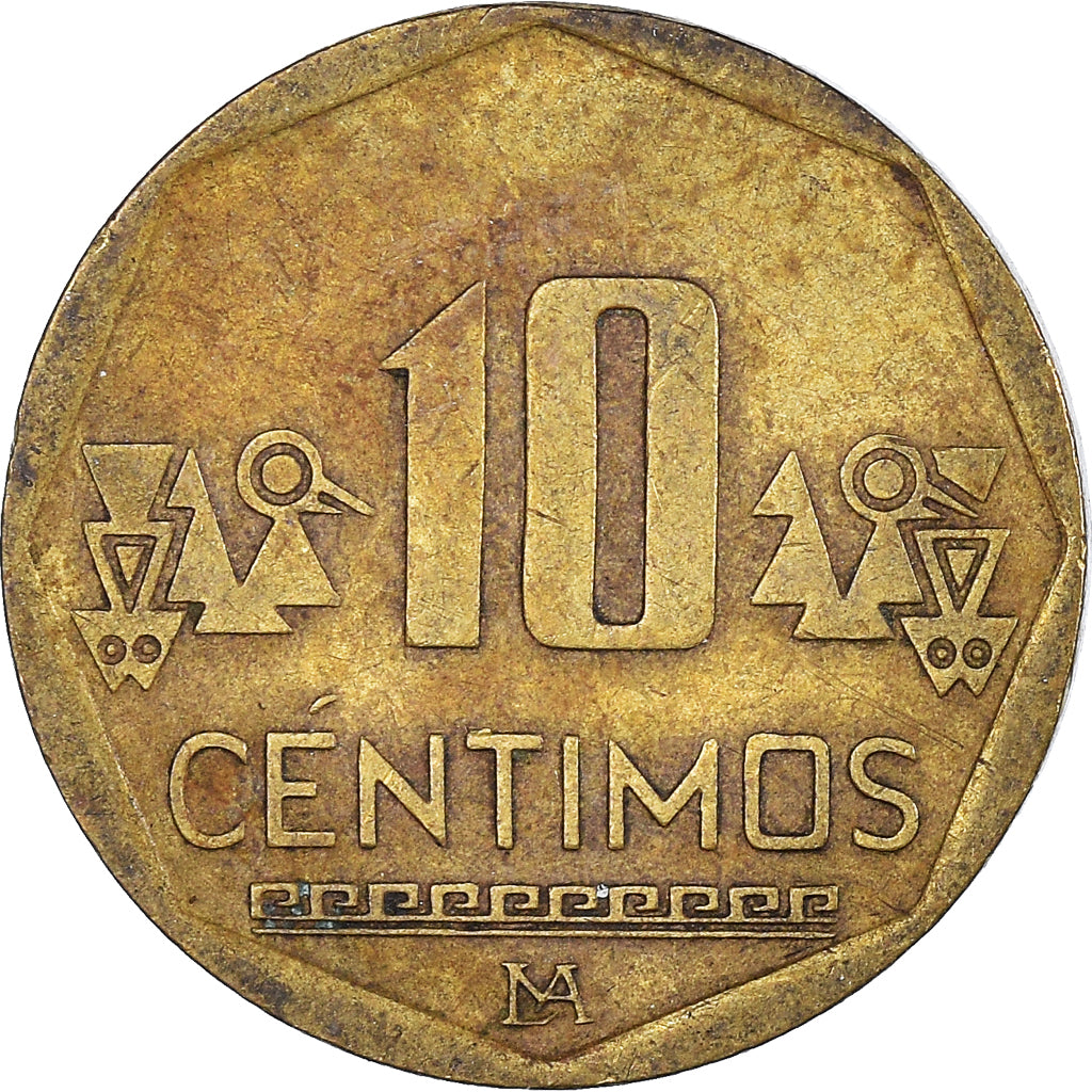 Münze, Peru, 10 Centimos, 2007