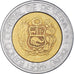 Munten, Peru, 5 Nuevos Soles, 1994