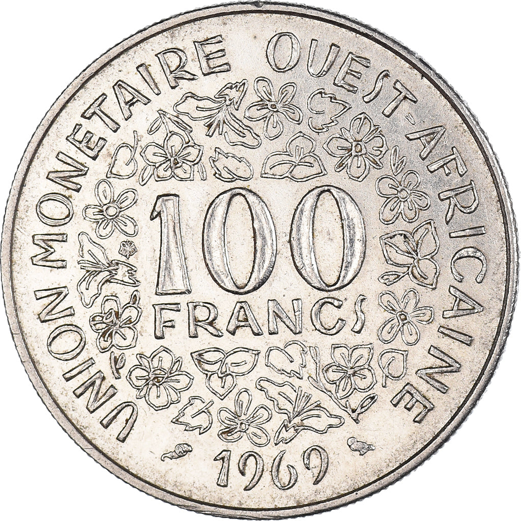 Munten, West Afrikaanse Staten, 100 Francs, 1969