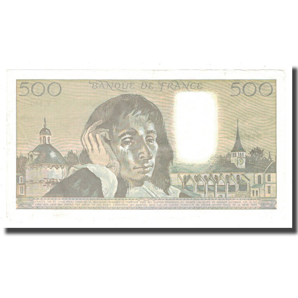 France, 500 Francs, Pascal, 1991, 1991-01-03, TTB+, Fayette:71.46, KM:156h
