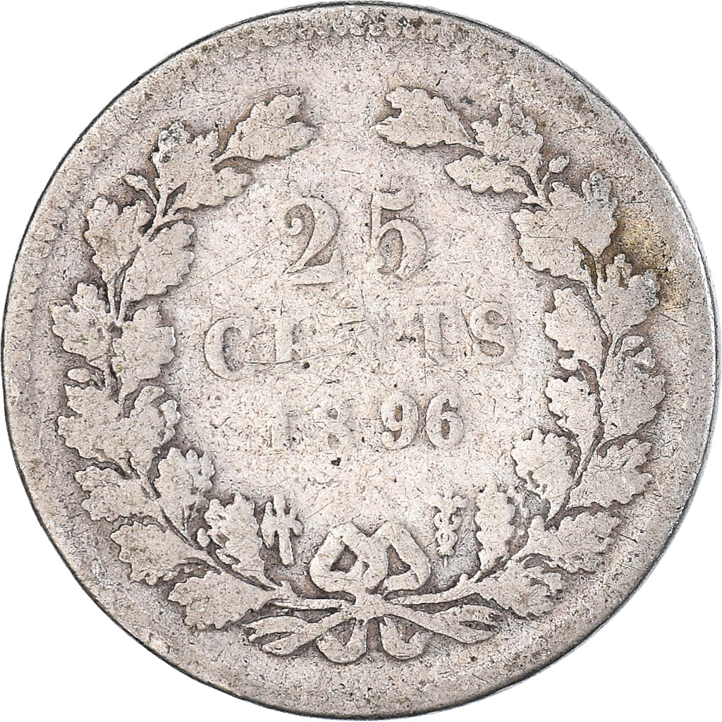 Moneta, Holandia, 25 Cents, 1896