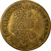 France, Token, Louis XIV, Le Repos, La Victoire, VF(20-25), Copper