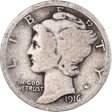 Moneda, Estados Unidos, Dime, 1916