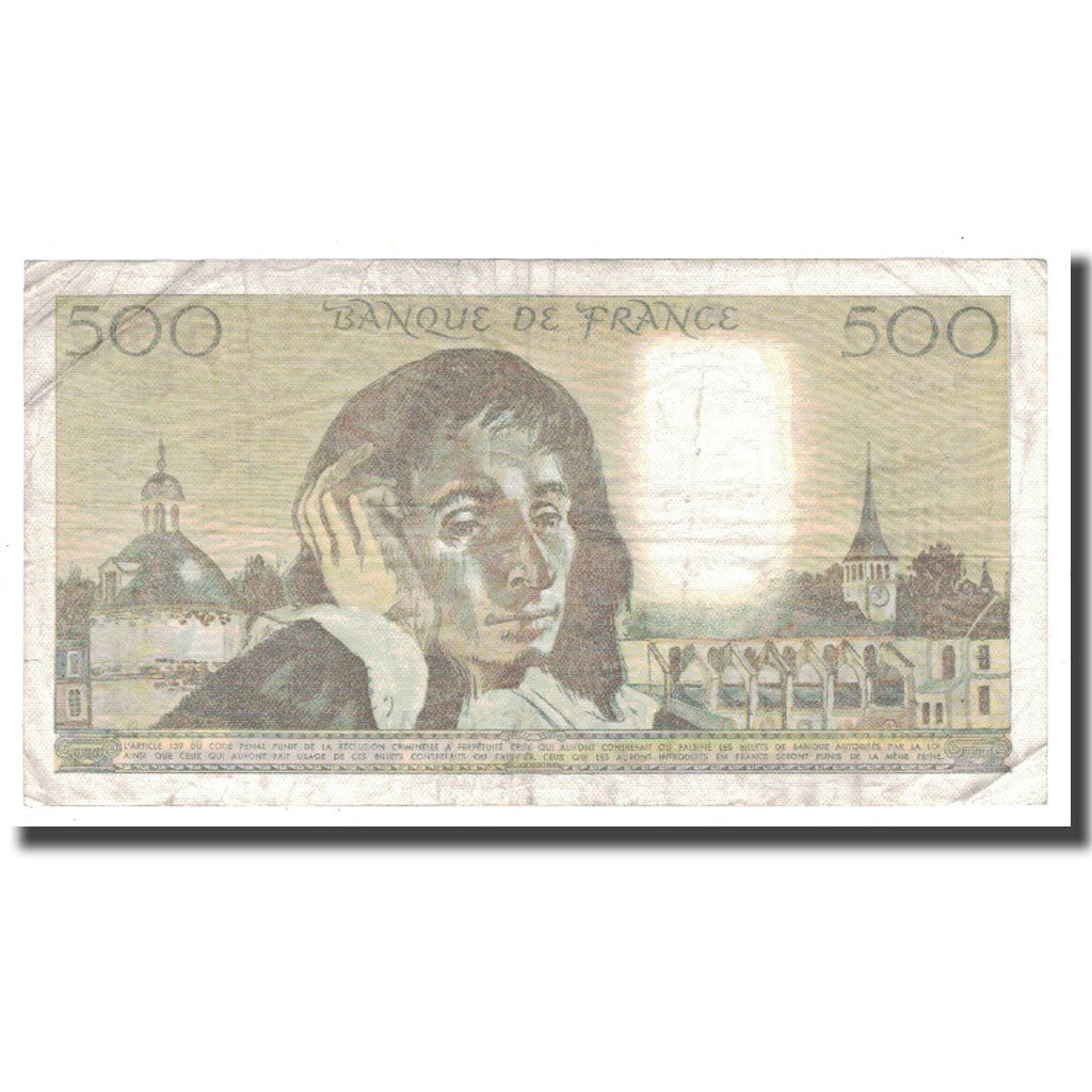 Francia, 500 Francs, Pascal, 1987, 1987-11-05, MBC+, Fayette:71.37, KM:156f
