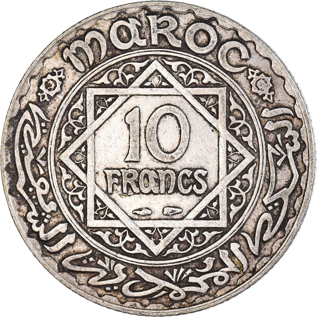 Münze, Marokko, 10 Francs