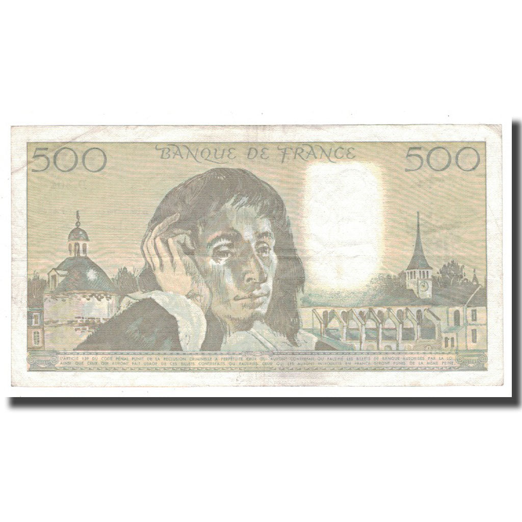France, 500 Francs, Pascal, 1990, 1990-02-01, TTB+, Fayette:71.43, KM:156g