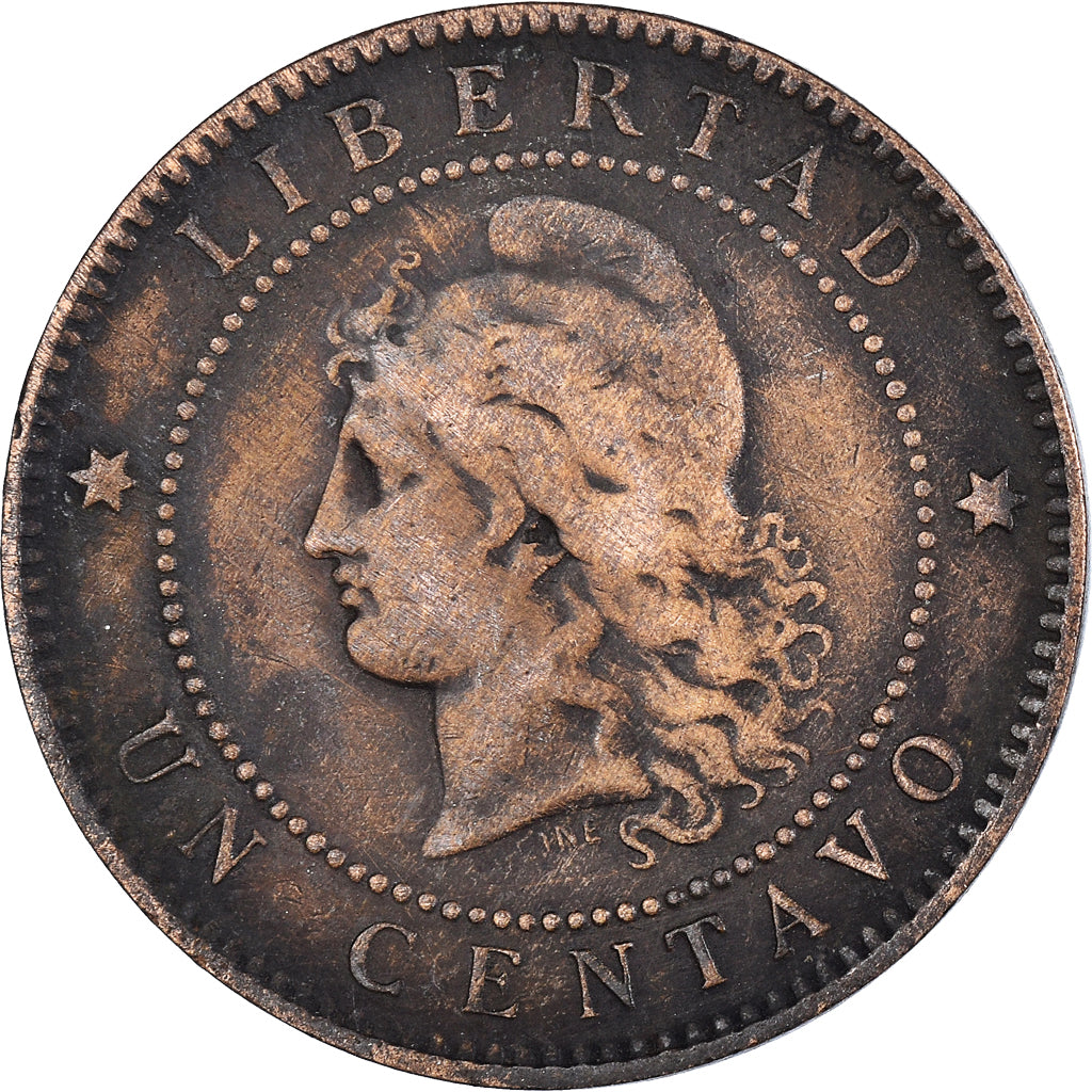 Coin, Argentina, Centavo, 1886