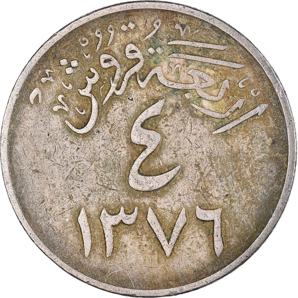 Moneda, Arabia Saudí, 4 Ghirsh, 1956