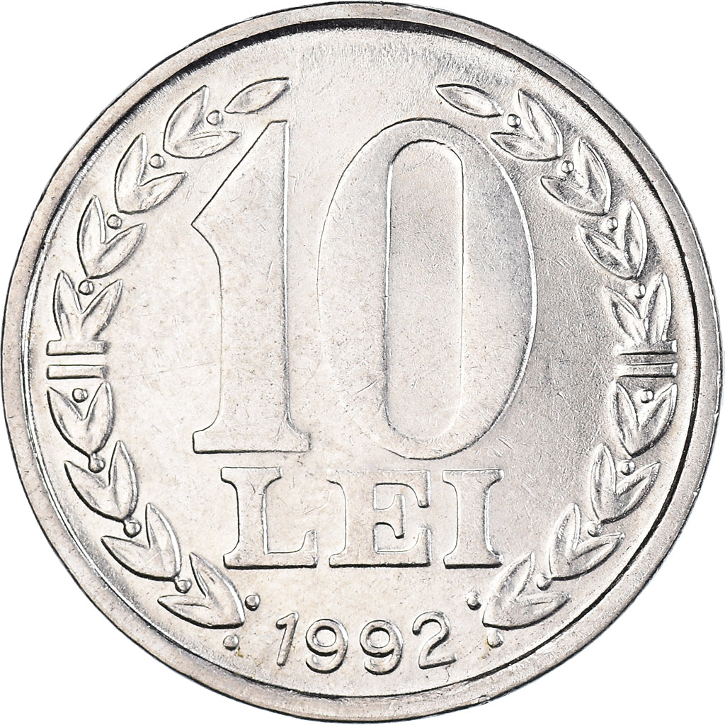 Moeda, Roménia, 10 Lei, 1992