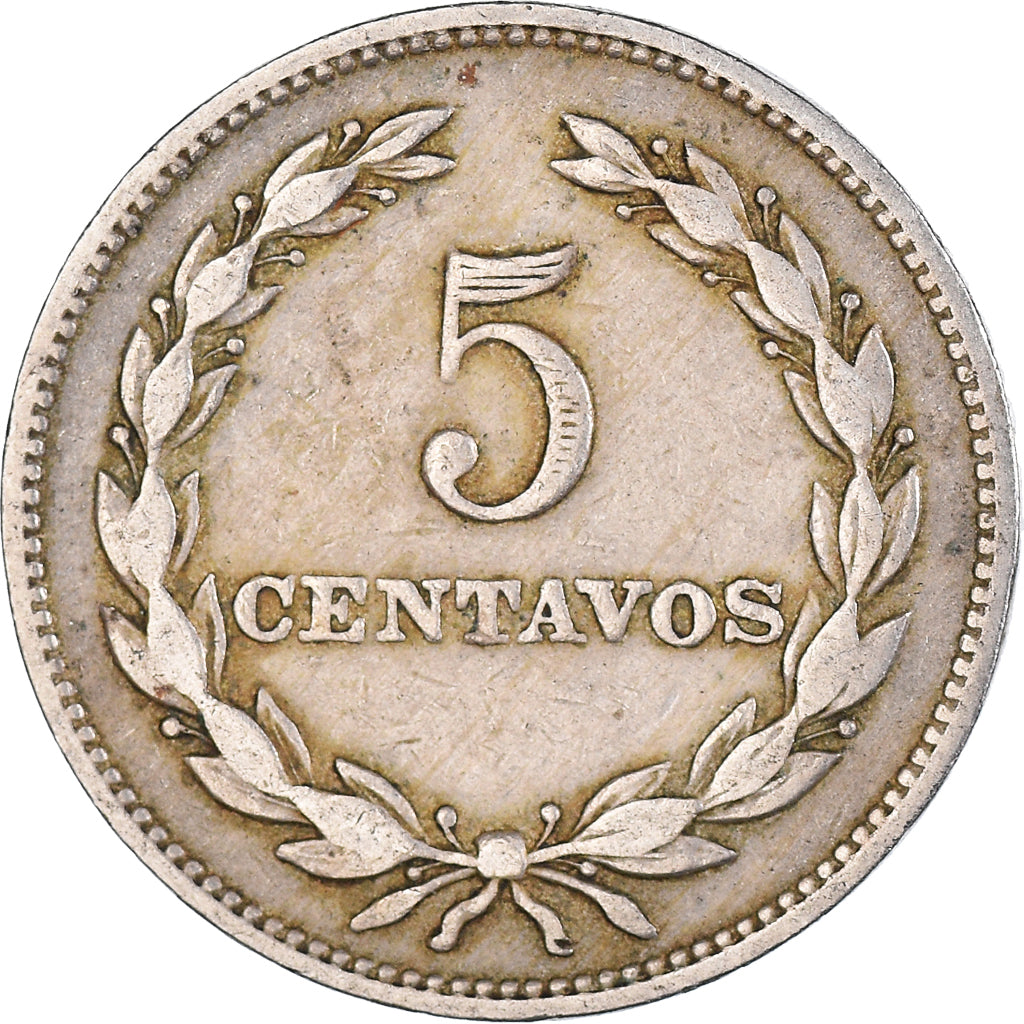 Munten, El Salvador, 5 Centavos, 1966