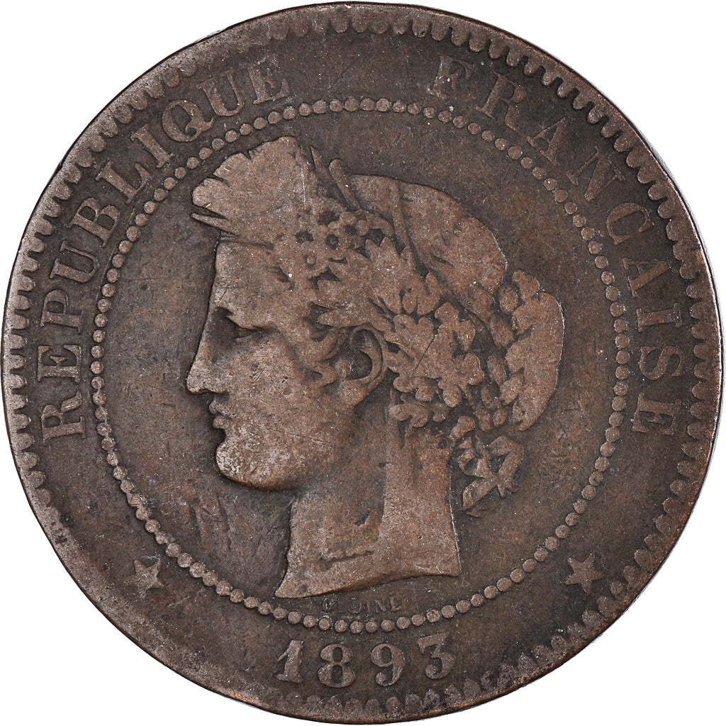 Munten, Frankrijk, 10 Centimes, 1893