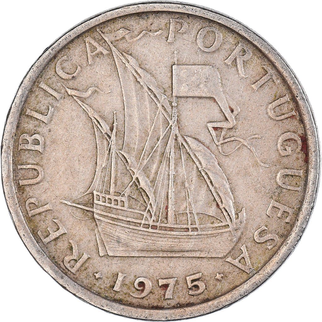 Coin, Portugal, 5 Escudos, 1975