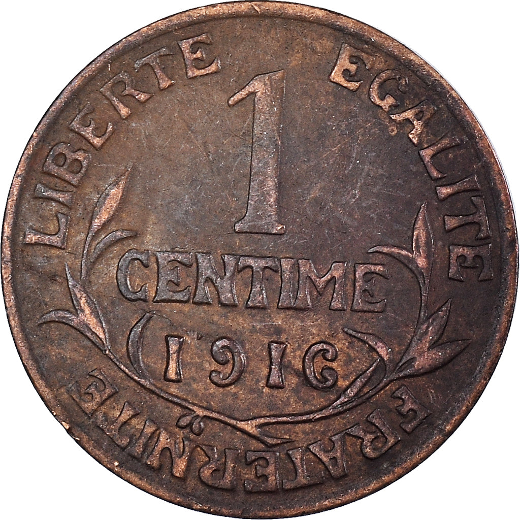 Moeda, França, Centime, 1916