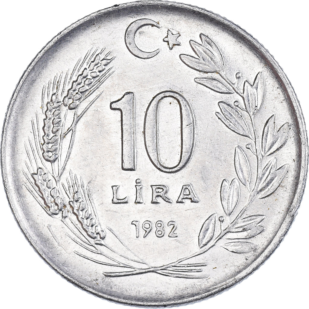Coin, Turkey, 10 Lira, 1982