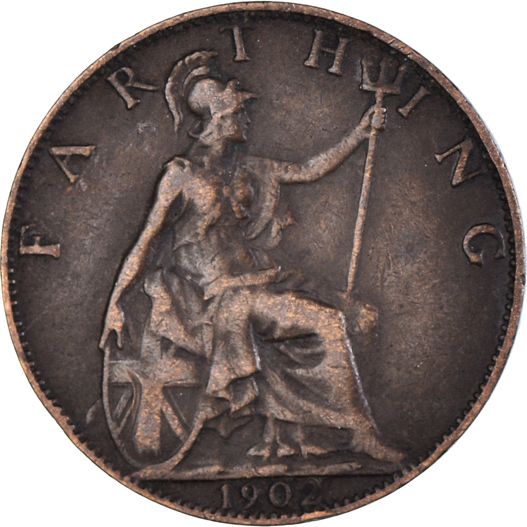 Moeda, Grã-Bretanha, Farthing, 1902