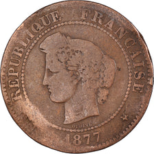 Moeda, França, 5 Centimes, 1877