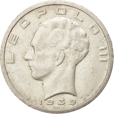 BELGIUM, 50 Francs, 50 Frank, 1939, KM #122.2, EF(40-45), Silver, 33, 20.03
