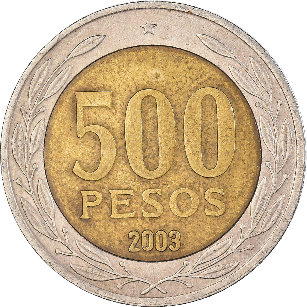 Coin, Chile, 500 Pesos, 2003