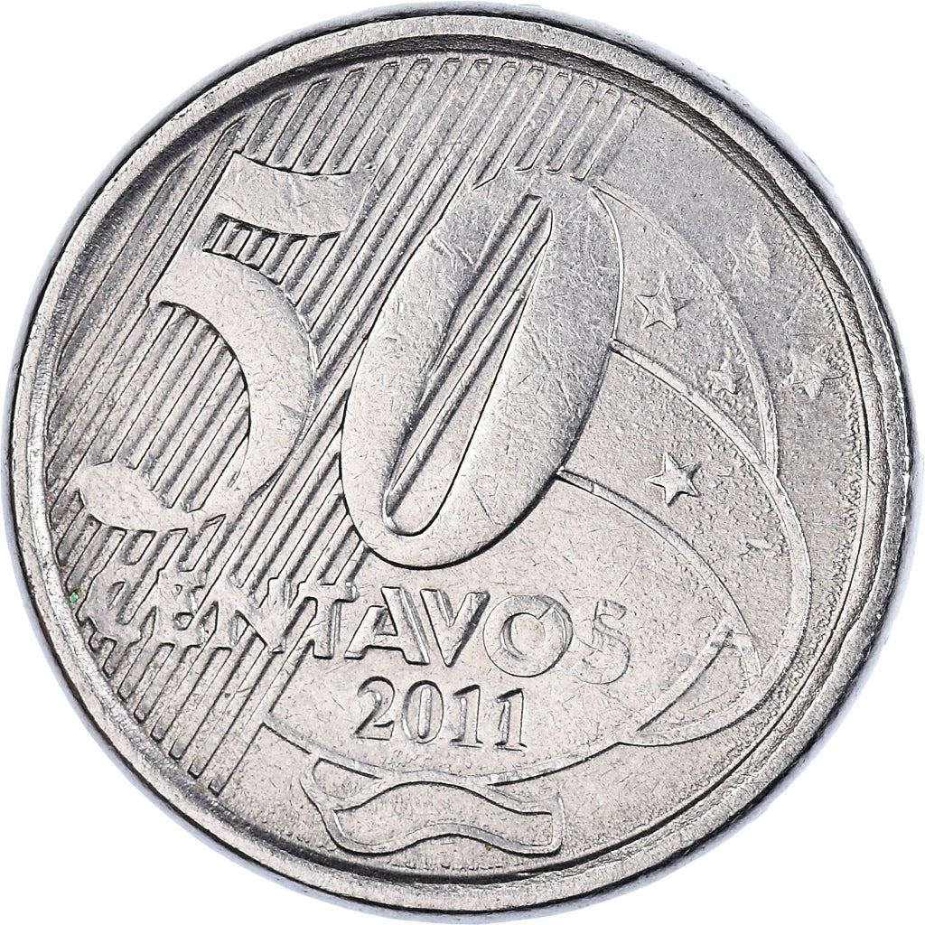 Moneta, Brazylia, 50 Centavos, 2011