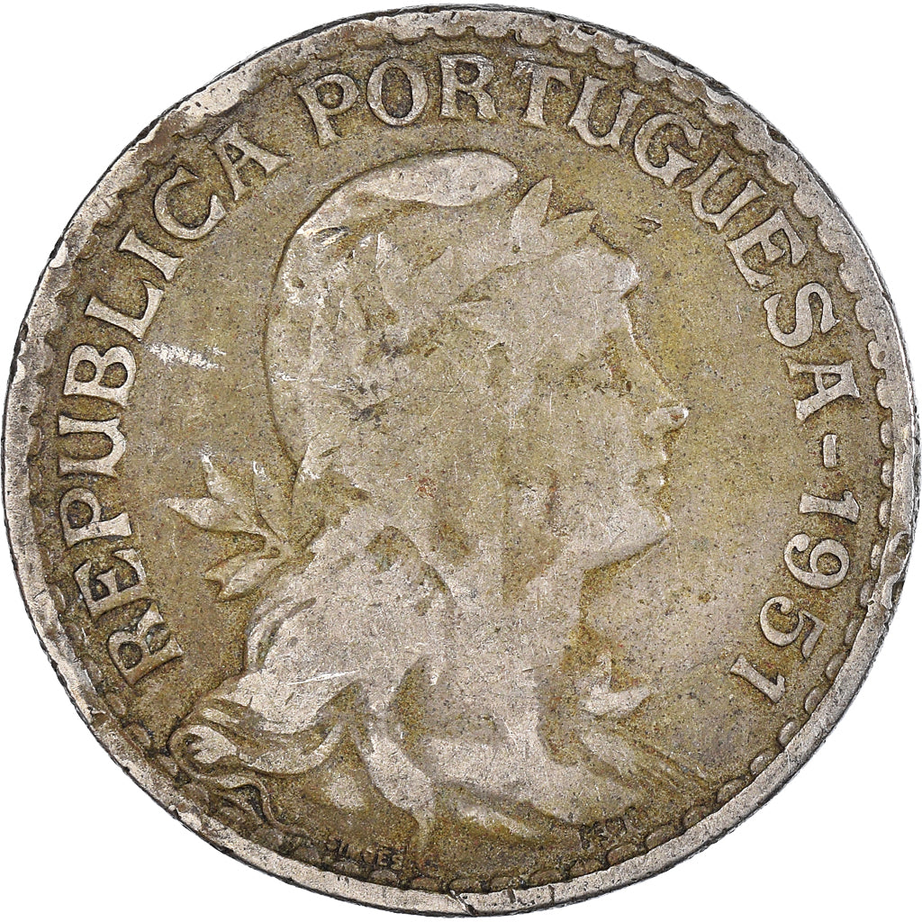 Münze, Portugal, Escudo, 1951