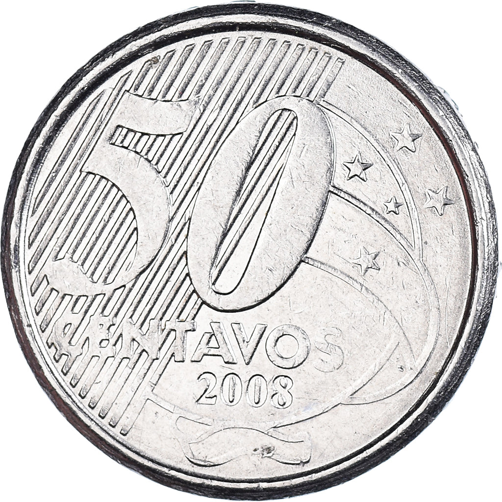 Moneta, Brasile, 50 Centavos, 2008
