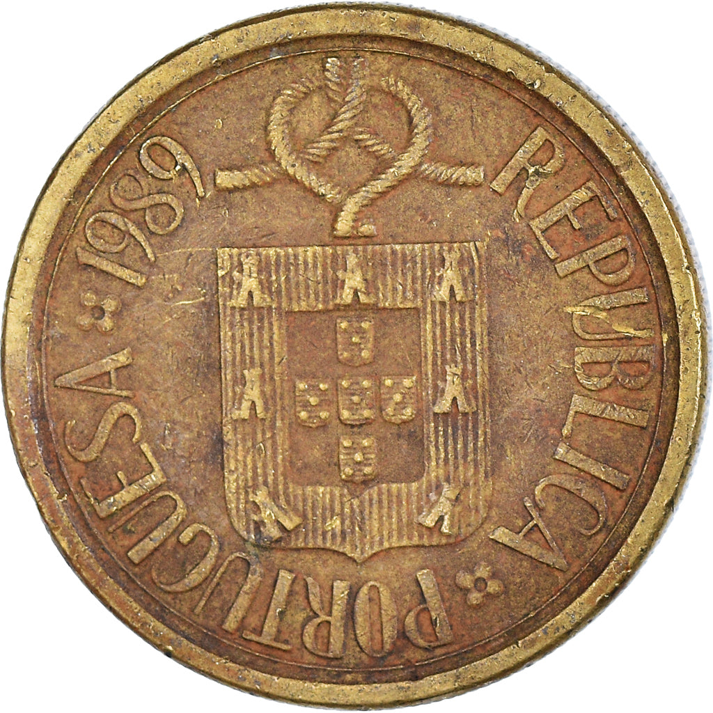Münze, Portugal, 10 Escudos, 1989