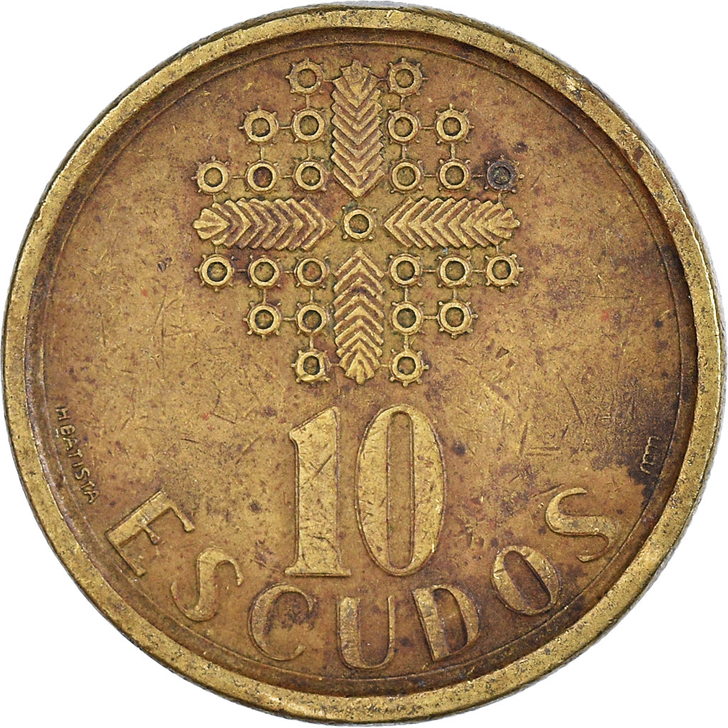 Münze, Portugal, 10 Escudos, 1989