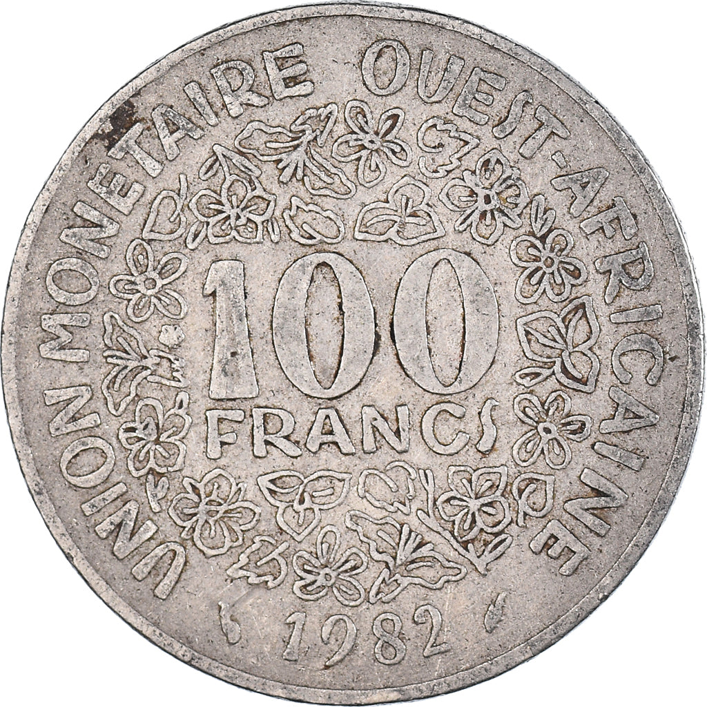 Moneta, Stati dell'Africa occidentale, 100 Francs, 1982