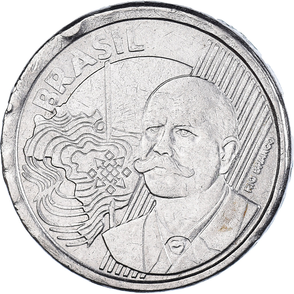 Coin, Brazil, 50 Centavos, 2009
