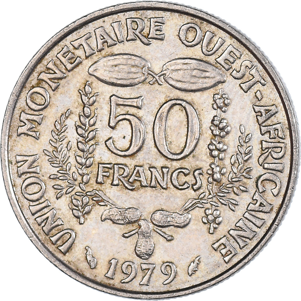 Coin, West African States, 50 Francs, 1979