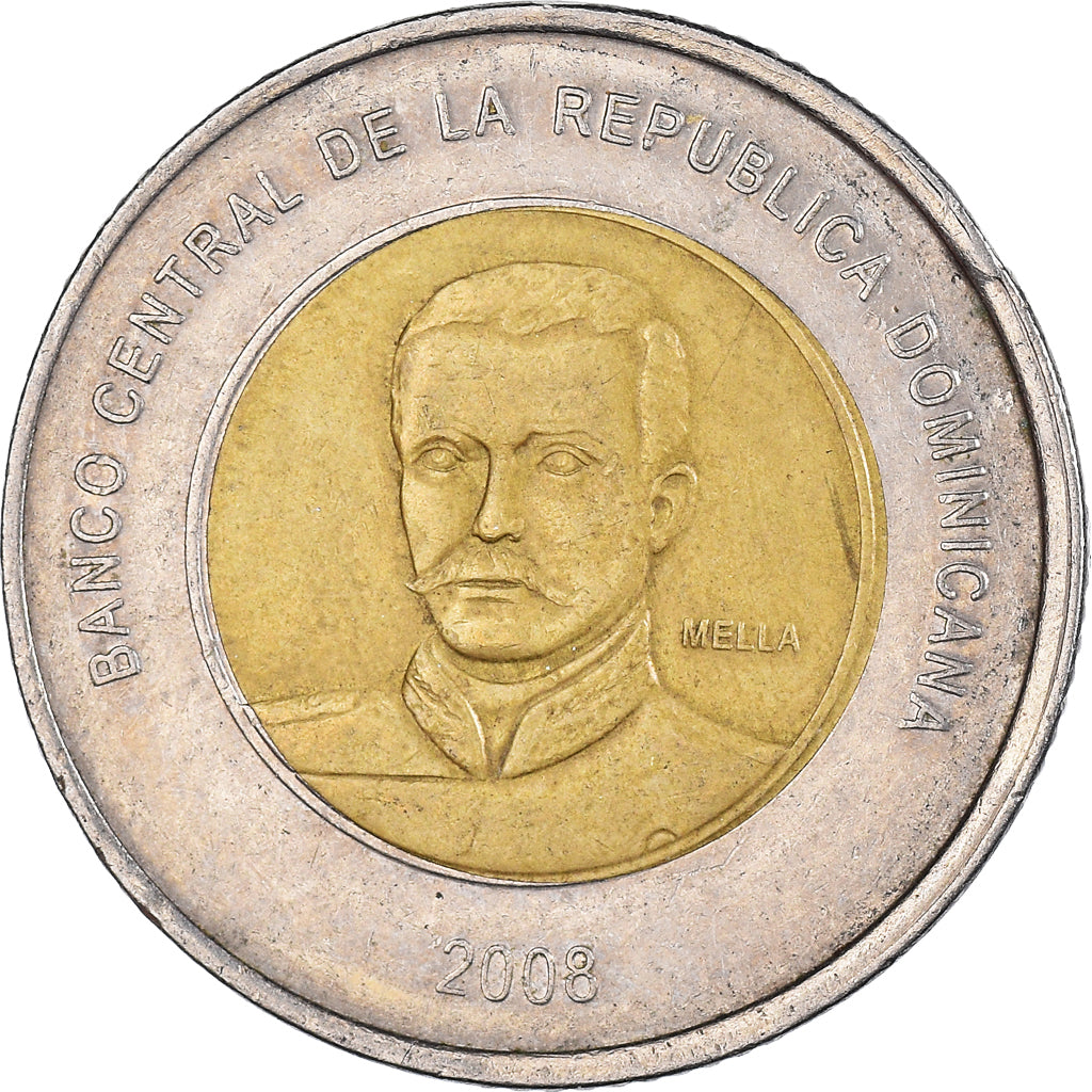 Coin, Dominican Republic, 10 Pesos, 2008