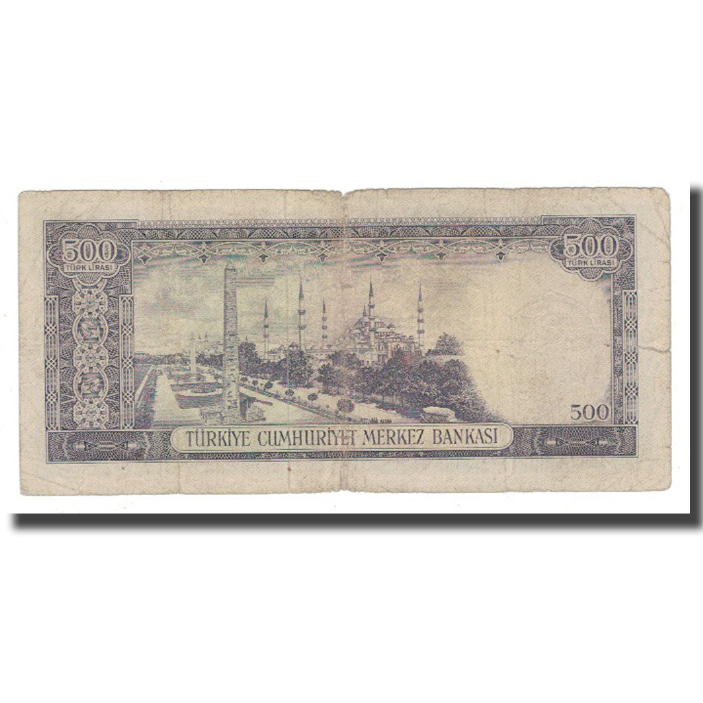 Banknote, Turkey, 500 Lira, 1930, 1930-06-11, KM:171a, VG(8-10)
