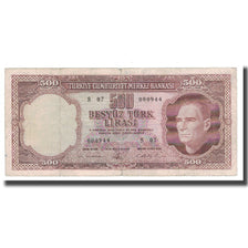 Billet, Turquie, 500 Lira, 1930, 1930-06-11, KM:170a, B+