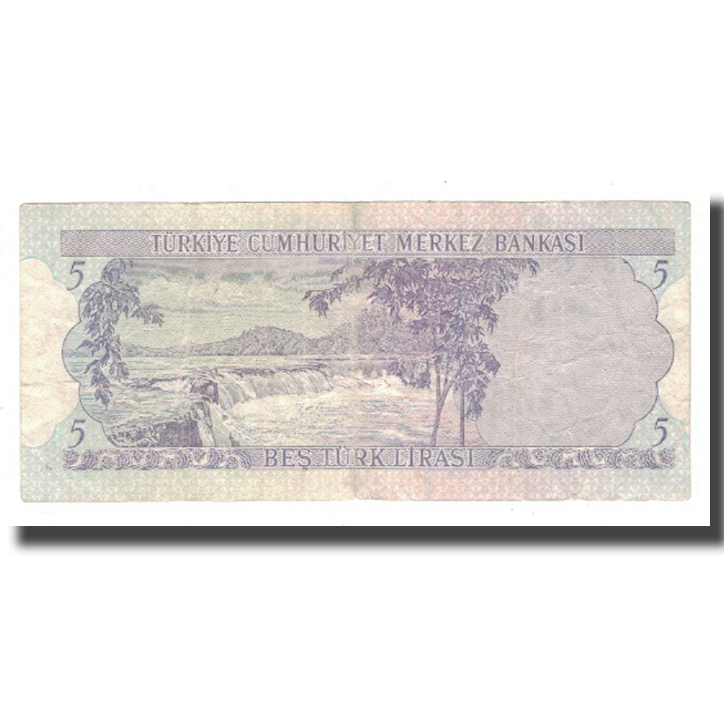 Banknote, Turkey, 5 Lira, 1930, 1930-06-11, KM:179, VF(20-25)