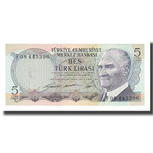 Banconote, Turchia, 5 Lira, 1930, 1930-06-11, KM:179, SPL