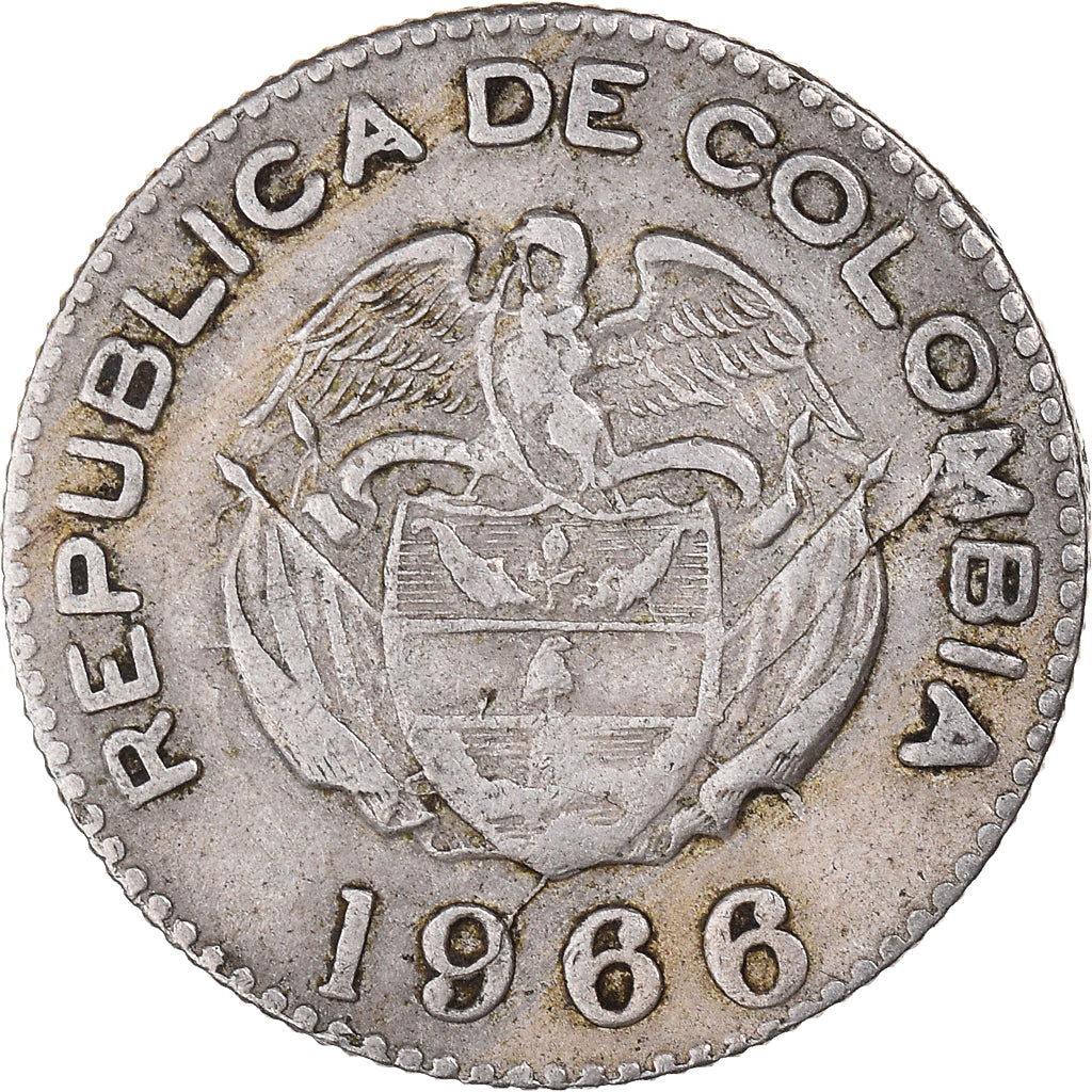 Münze, Kolumbien, 10 Centavos, 1966