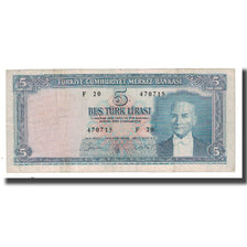 Banknote, Turkey, 5 Lira, 1930, 1930-06-11, KM:173a, VF(30-35)