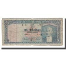 Billete, 5 Lira, 1930, Turquía, 1930-06-11, KM:173a, RC