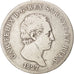 ITALIAN STATES, 5 Lire, 1827, Torino, KM #116.1, VF(20-25), Silver, 37, 24.29