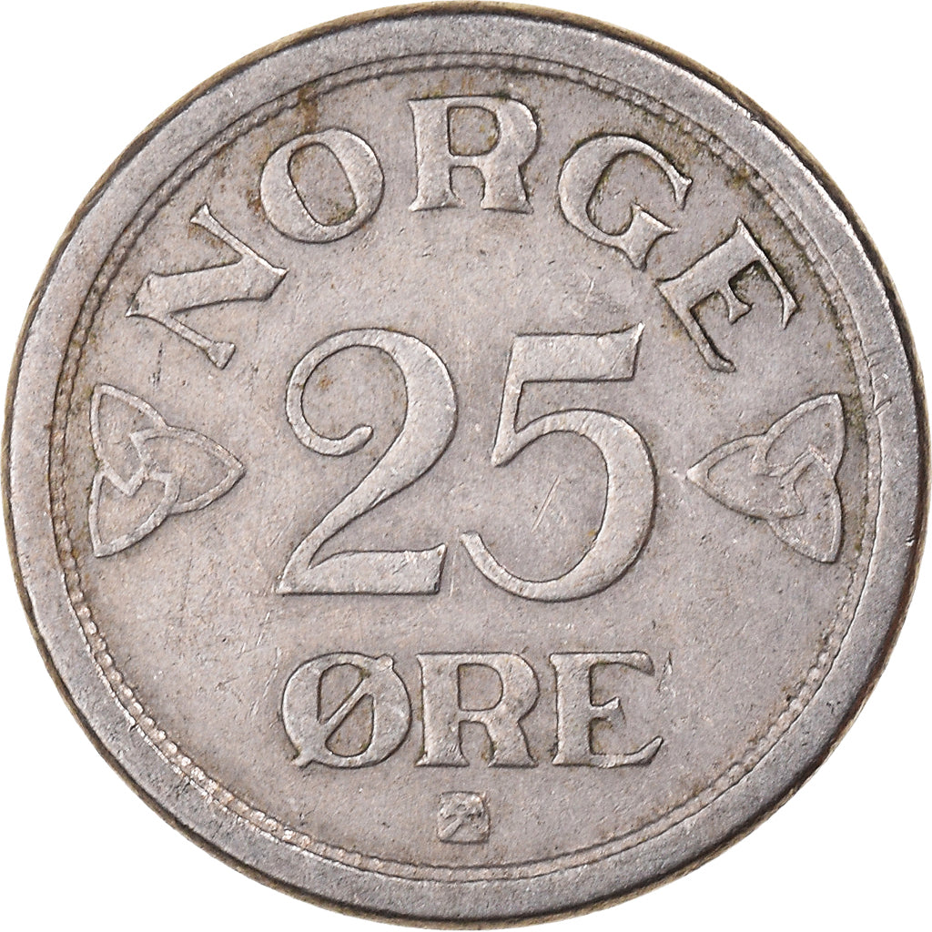 Moneta, Norvegia, 25 Öre, 1953
