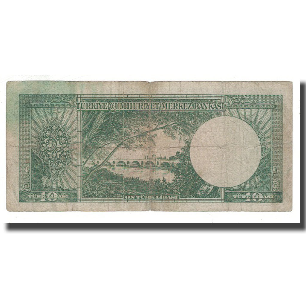 Banknote, Turkey, 10 Lira, 1930, 1930-06-11, KM:157a, F(12-15)