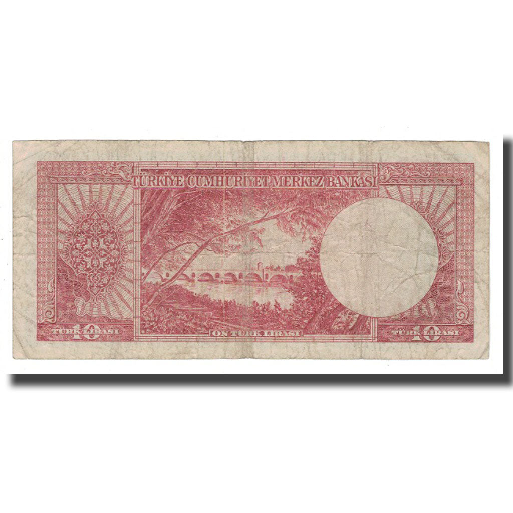 Banknote, Turkey, 10 Lira, 1930, 1930-06-11, KM:157a, VF(20-25)